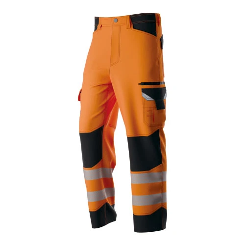 Pantalon de travail extensible deux HI-VIS