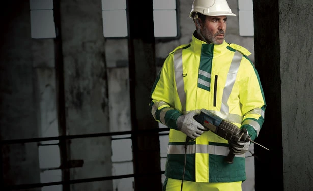 E026 PARKA RECYCLÉ HI-VIS ÉTANCHÉTÉ À AVEC DOULEUR CAILLÉE