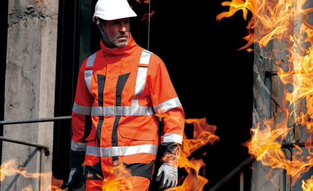 F032FR HI-VIS VESTE RÉSISTANTE À LA FLAMME DE DEUX TON